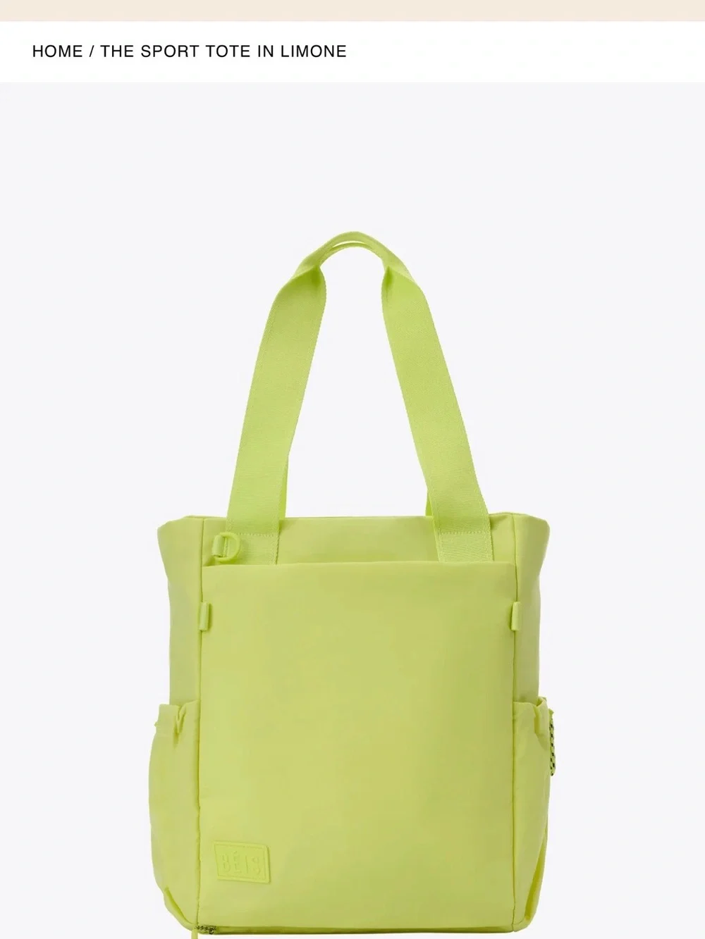 Beis The Sports Tote in Limone